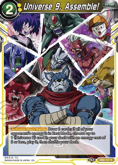 Universe 9, Assemble! (Reprint) (DB2-127) [Battle Evolution Booster] | Amazing Games TCG