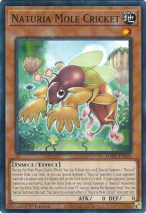 Naturia Mole Cricket [DABL-EN020] Common | Amazing Games TCG