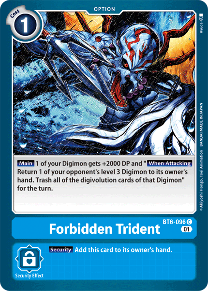 Forbidden Trident [BT6-096] [Double Diamond] | Amazing Games TCG