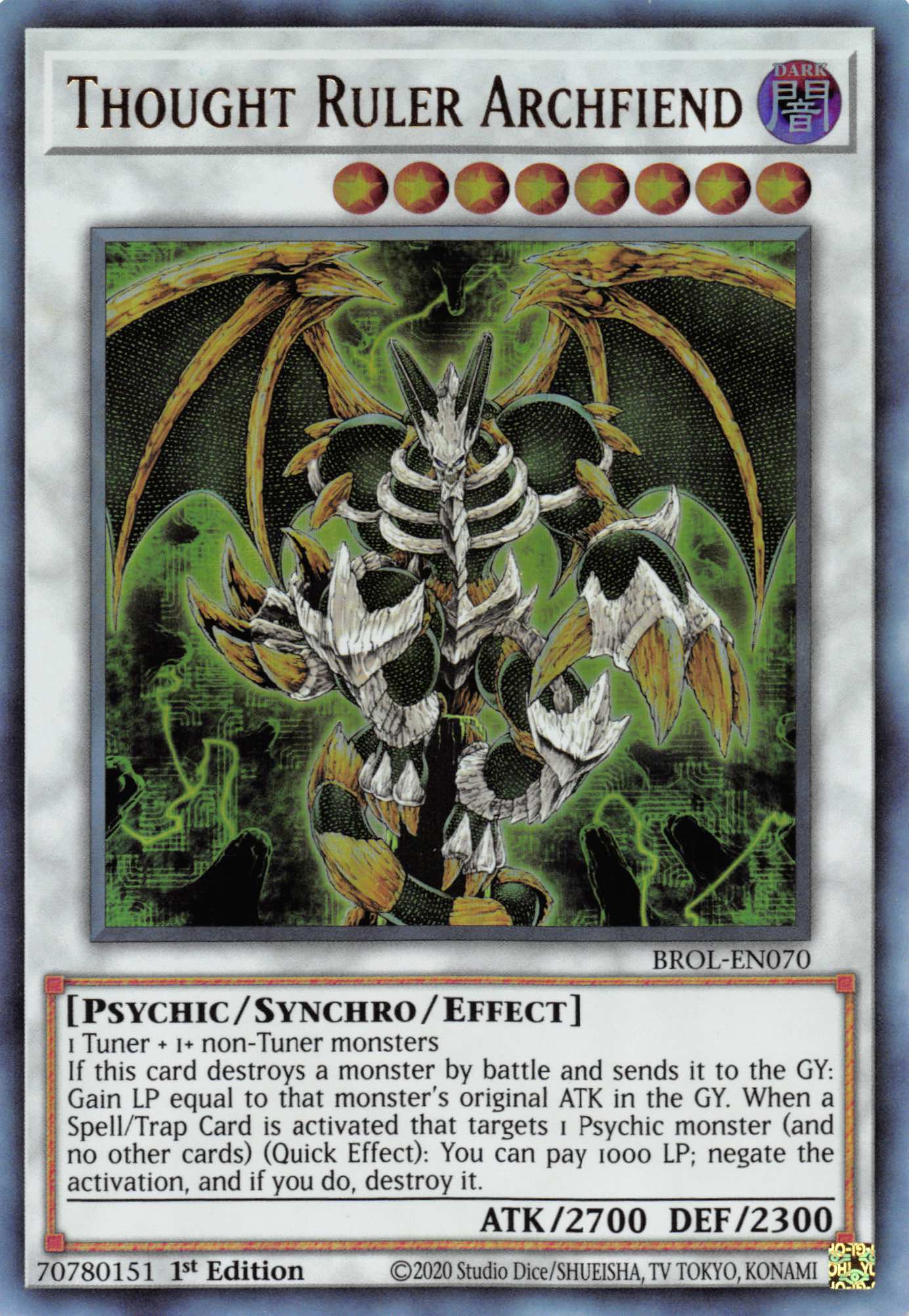 Thought Ruler Archfiend [BROL-EN070] Ultra Rare | Amazing Games TCG