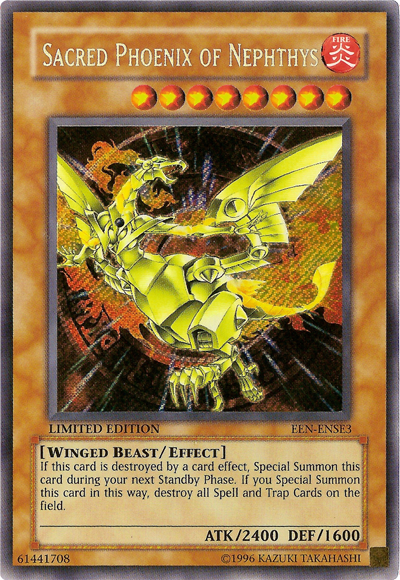 Sacred Phoenix of Nephthys [EEN-ENSE3] Secret Rare | Amazing Games TCG