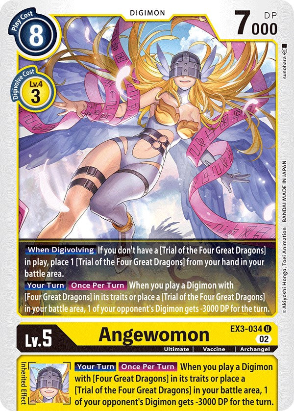 Angewomon [EX3-034] [Draconic Roar] | Amazing Games TCG