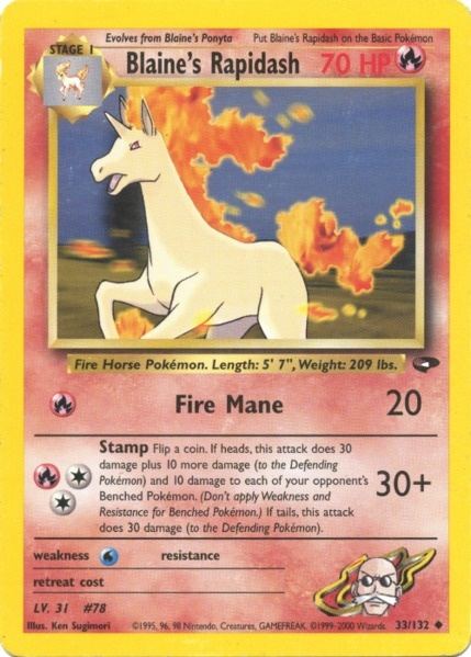 Blaine's Rapidash (33/132) [Gym Challenge Unlimited] | Amazing Games TCG