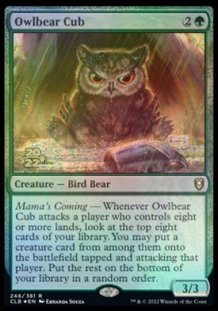 Owlbear Cub [Commander Legends: Battle for Baldur's Gate Prerelease Promos] | Amazing Games TCG