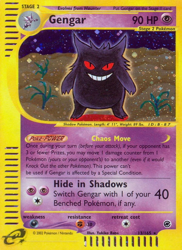 Gengar (13/165) [Expedition: Base Set] | Amazing Games TCG