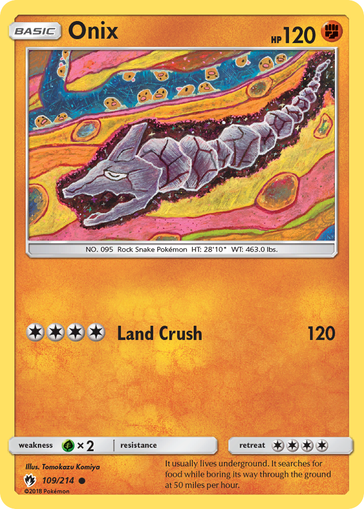 Onix (109/214) [Sun & Moon: Lost Thunder] | Amazing Games TCG