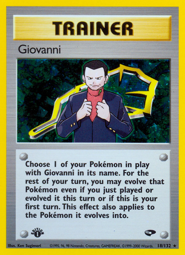 Giovanni (18/132) [Gym Challenge 1st Edition] | Amazing Games TCG
