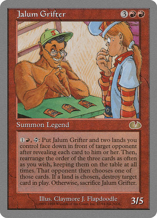 Jalum Grifter [Unglued] | Amazing Games TCG