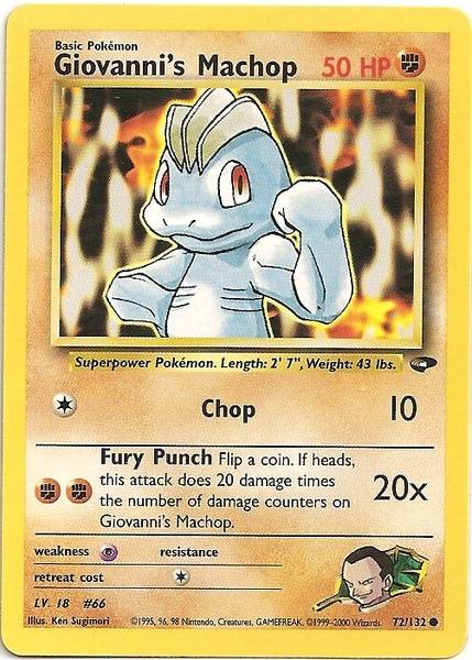 Giovanni's Machop (72/132) [Gym Challenge Unlimited] | Amazing Games TCG