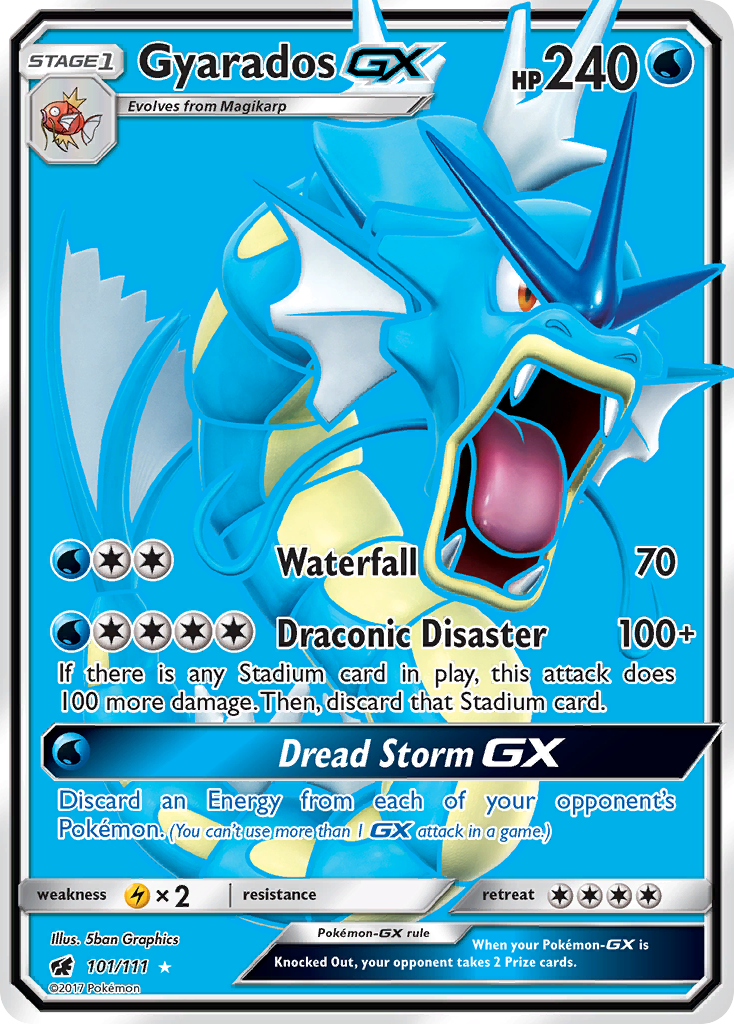 Gyarados GX (101/111) [Sun & Moon: Crimson Invasion] | Amazing Games TCG