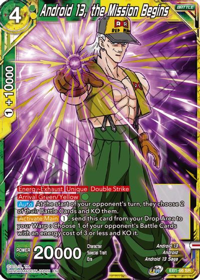 Android 13, the Mission Begins (EB1-66) [Battle Evolution Booster] | Amazing Games TCG
