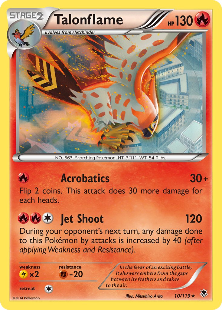 Talonflame (10/119) (Theme Deck Exclusive) [XY: Phantom Forces] | Amazing Games TCG