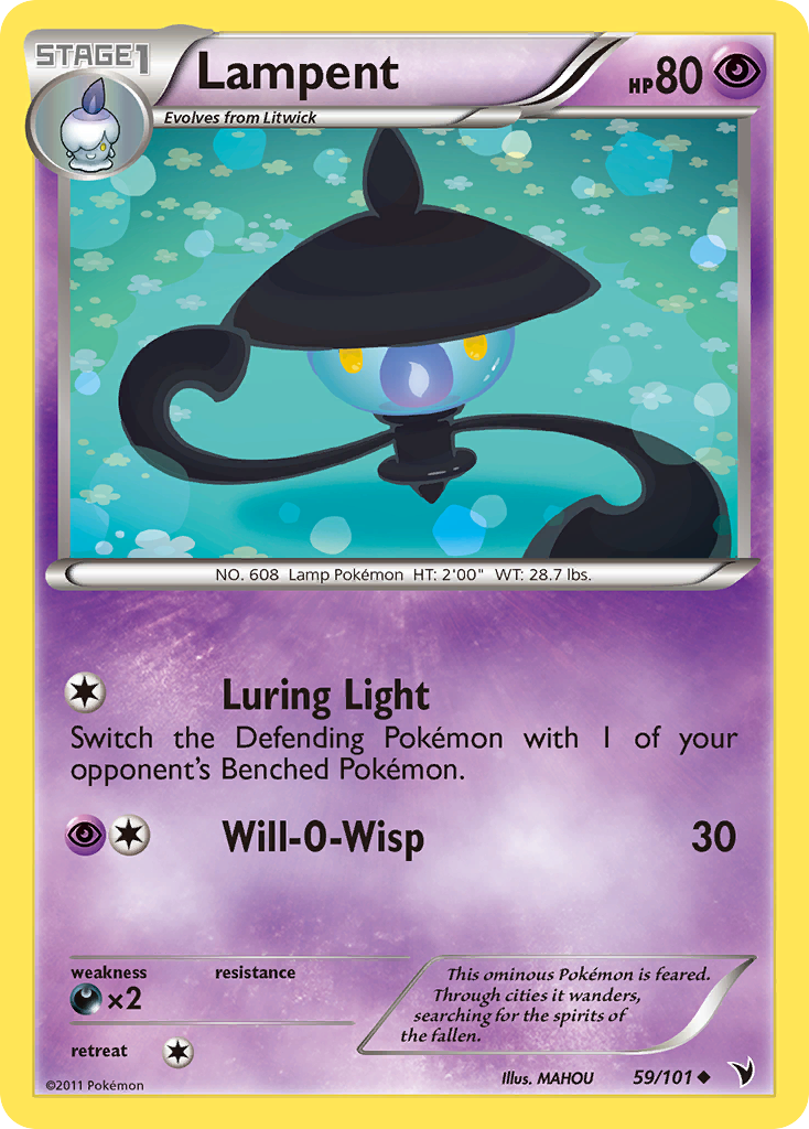 Lampent (59/101) [Black & White: Noble Victories] | Amazing Games TCG