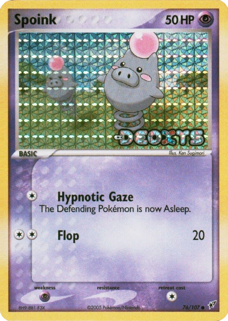 Spoink (76/107) (Stamped) [EX: Deoxys] | Amazing Games TCG