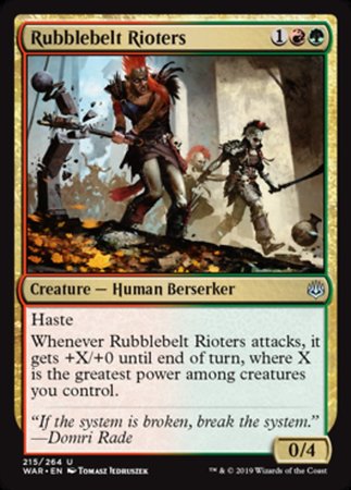 Rubblebelt Rioters [War of the Spark] | Amazing Games TCG