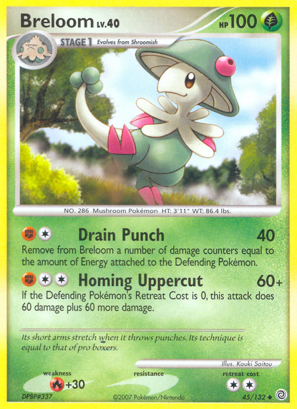 Breloom (45/132) [Diamond & Pearl: Secret Wonders] | Amazing Games TCG