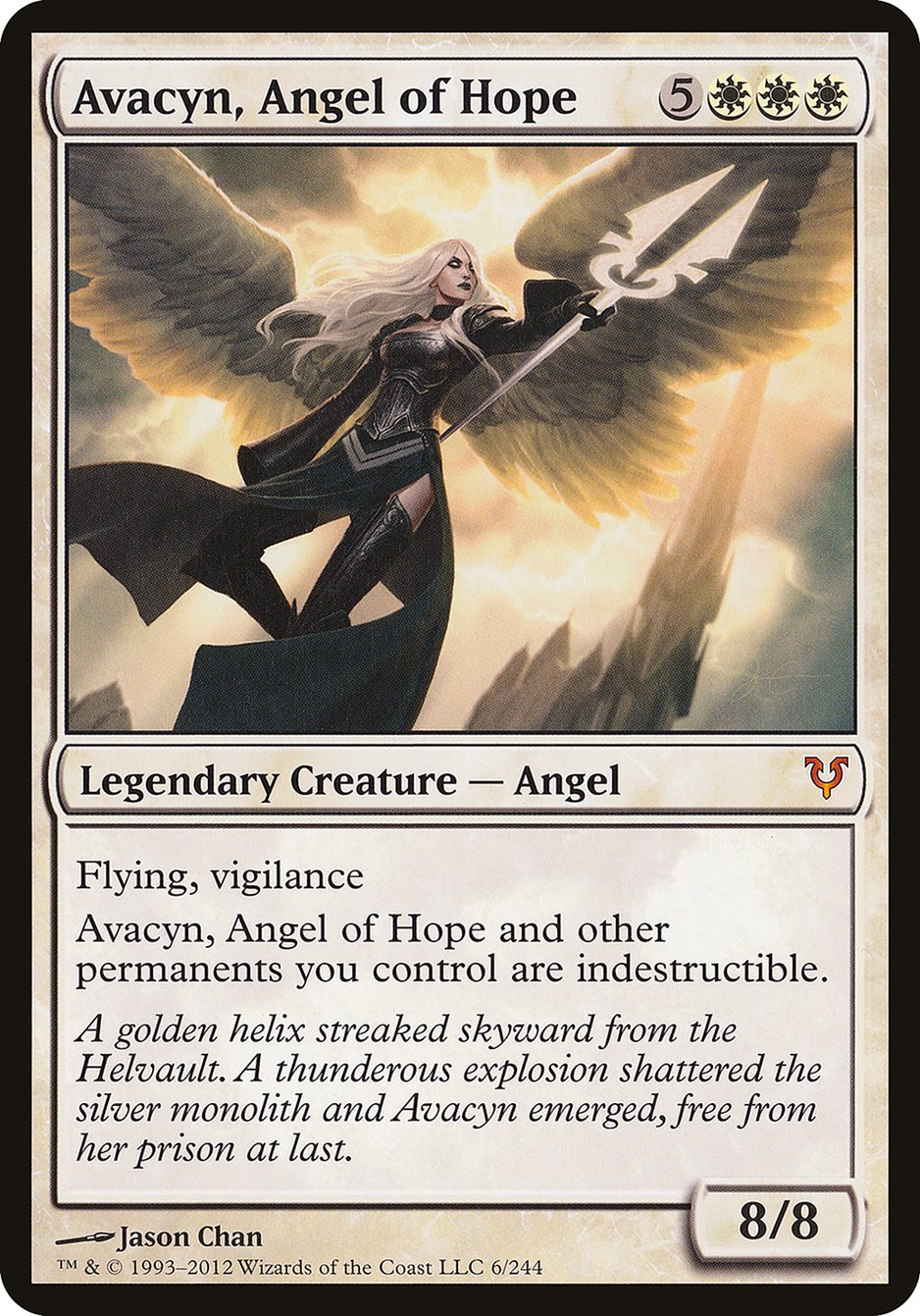 Avacyn, Angel of Hope (Oversized) [Open the Helvault] | Amazing Games TCG