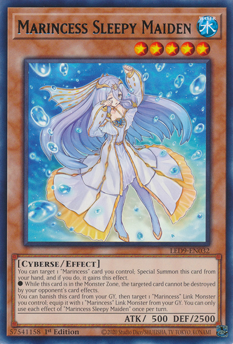 Marincess Sleepy Maiden [LED9-EN032] Rare | Amazing Games TCG