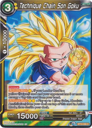 Technique Chain Son Goku (BT10-098) [Rise of the Unison Warrior] | Amazing Games TCG
