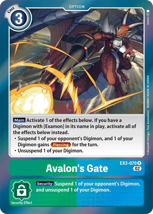 Avalon's Gate [EX3-070] [Draconic Roar] | Amazing Games TCG