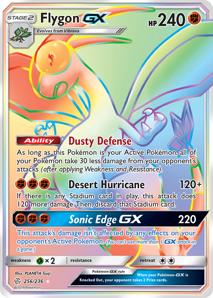 Flygon GX (256/236) [Sun & Moon: Cosmic Eclipse] | Amazing Games TCG