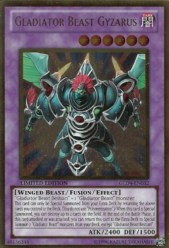 Gladiator Beast Gyzarus [GLD4-EN032] Gold Rare | Amazing Games TCG