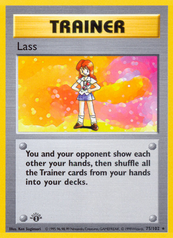 Lass (75/102) (Shadowless) [Base Set 1st Edition] | Amazing Games TCG