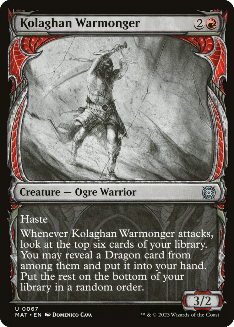 Kolaghan Warmonger (Showcase) [March of the Machine: The Aftermath] | Amazing Games TCG