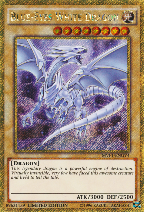 Blue-Eyes White Dragon [MVP1-ENGV4] Gold Secret Rare | Amazing Games TCG