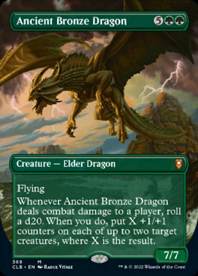 Ancient Bronze Dragon (Borderless Alternate Art) [Commander Legends: Battle for Baldur's Gate] | Amazing Games TCG