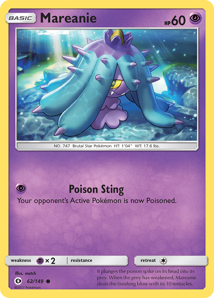 Mareanie (62/149) [Sun & Moon: Base Set] | Amazing Games TCG