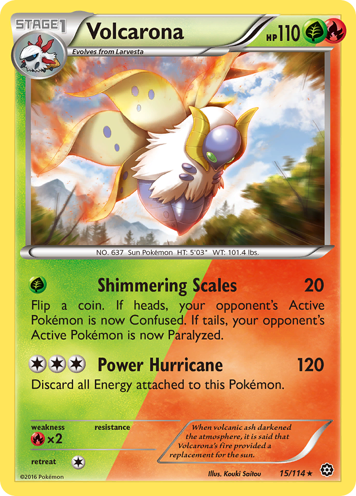 Volcarona (15/114) [XY: Steam Siege] | Amazing Games TCG