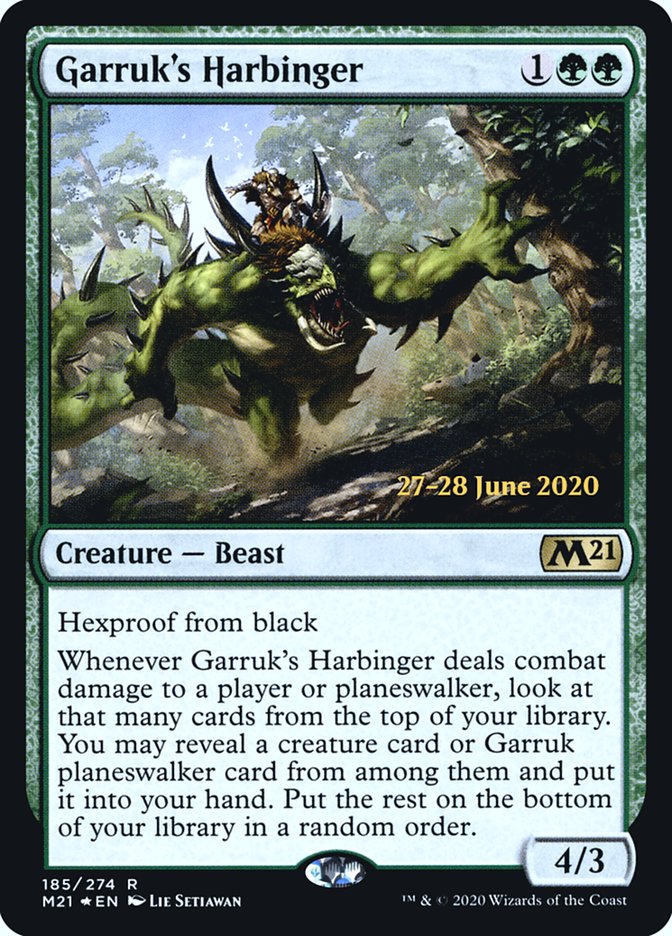 Garruk's Harbinger  [Core Set 2021 Prerelease Promos] | Amazing Games TCG