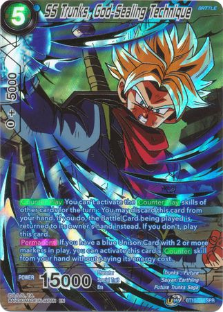 SS Trunks, God-Sealing Technique (SPR) (BT10-044) [Rise of the Unison Warrior] | Amazing Games TCG