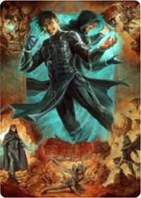 Jace, Mirror Mage 2 Art Card [Zendikar Rising Art Series] | Amazing Games TCG