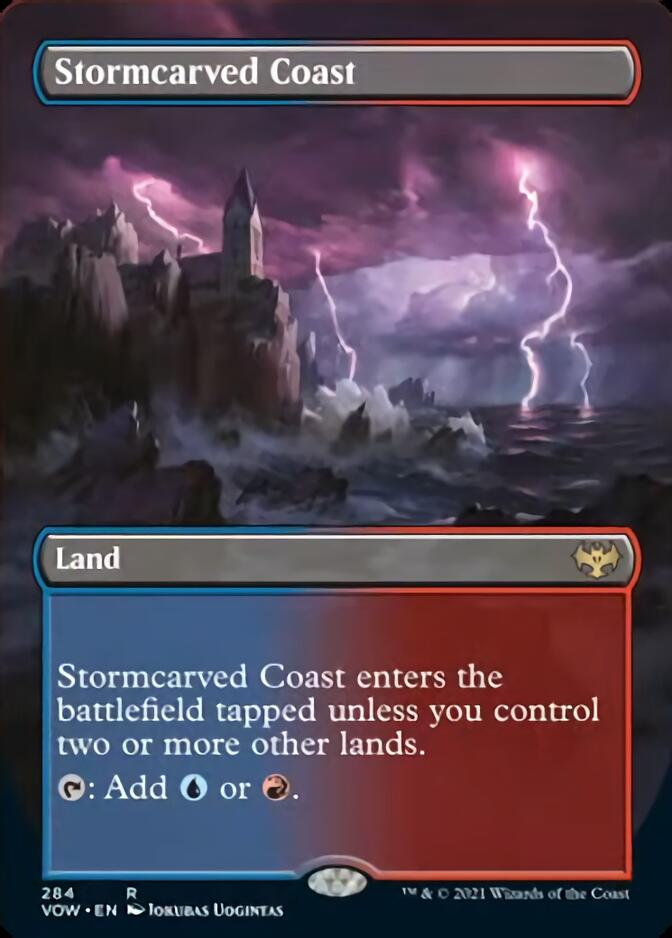 Stormcarved Coast (Borderless) [Innistrad: Crimson Vow] | Amazing Games TCG