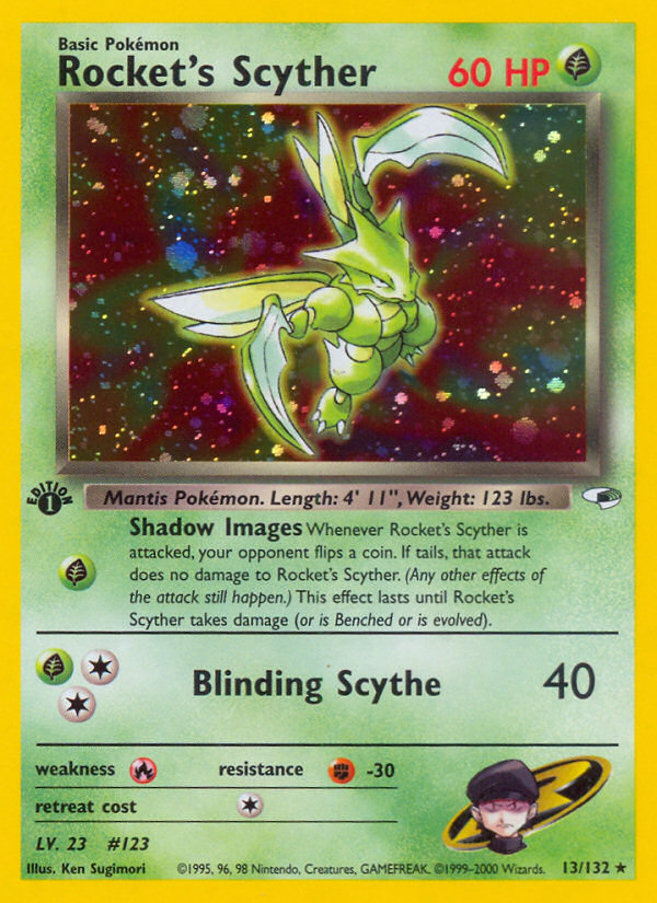 Rocket's Scyther (13/132) [Gym Heroes 1st Edition] | Amazing Games TCG