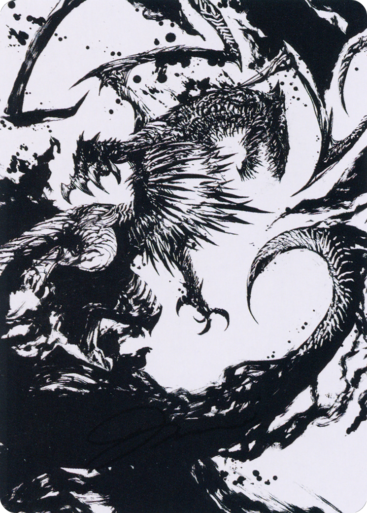 Skithiryx, the Blight Dragon Art Card [March of the Machine Art Series] | Amazing Games TCG