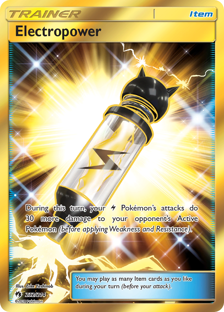 Electropower (232/214) [Sun & Moon: Lost Thunder] | Amazing Games TCG