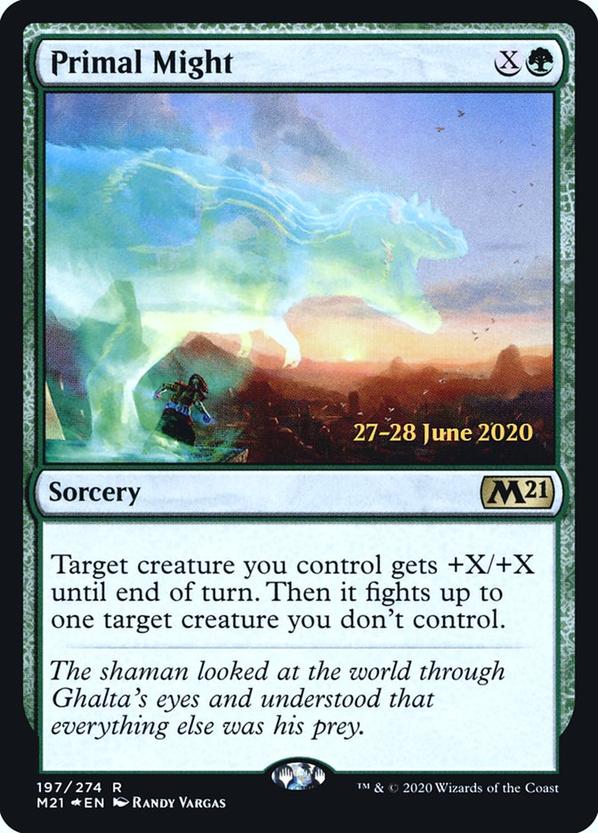 Primal Might  [Core Set 2021 Prerelease Promos] | Amazing Games TCG