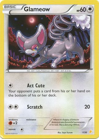 Glameow (1/30) [XY: Trainer Kit 3 - Pikachu Libre] | Amazing Games TCG