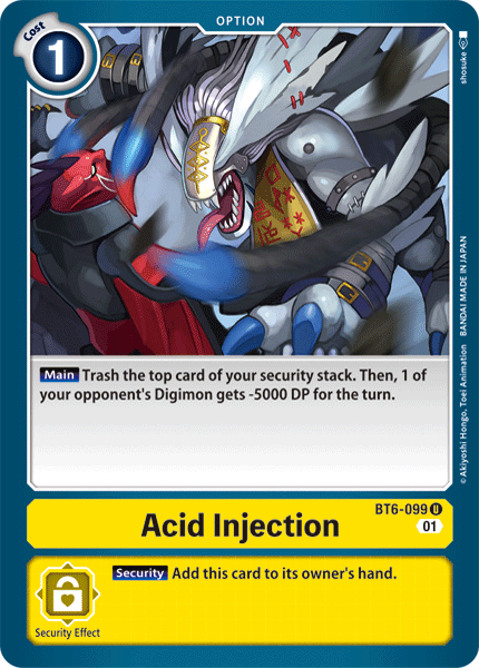 Acid Injection [BT6-099] [Double Diamond] | Amazing Games TCG
