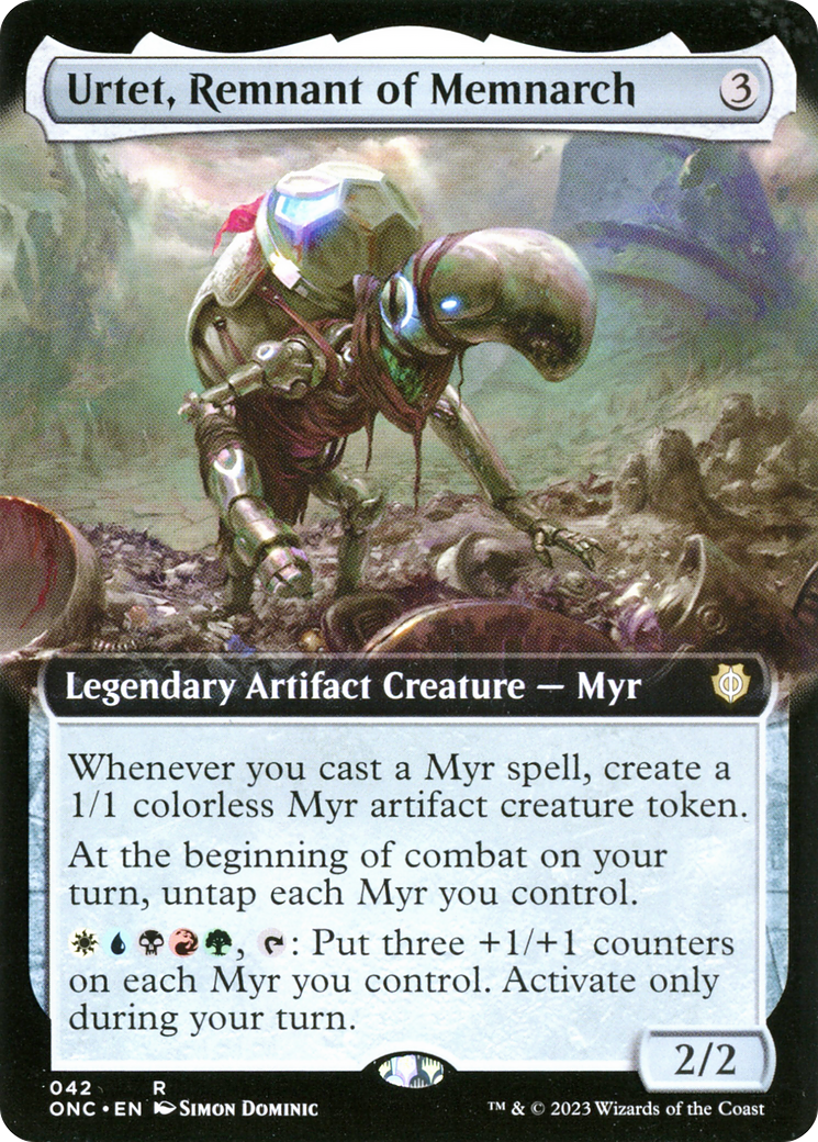 Urtet, Remnant of Memnarch (Extended Art) [Phyrexia: All Will Be One Commander] | Amazing Games TCG