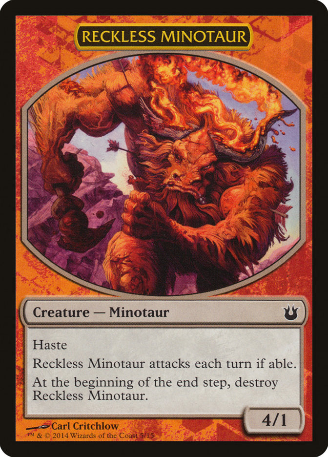 Reckless Minotaur [Born of the Gods Battle the Horde] | Amazing Games TCG