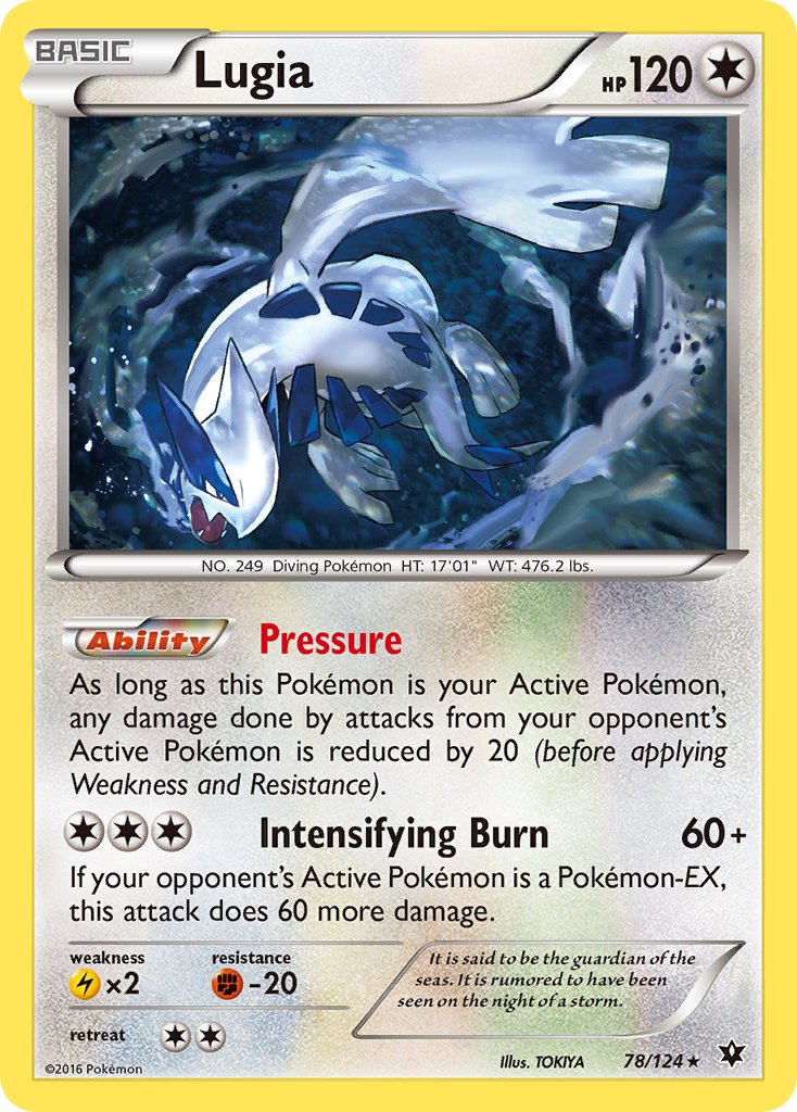 Lugia (78/124) (Theme Deck Exclusive) [XY: Fates Collide] | Amazing Games TCG