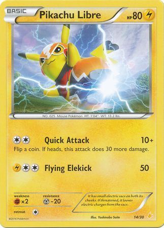 Pikachu Libre (14/30) [XY: Trainer Kit 3 - Pikachu Libre] | Amazing Games TCG