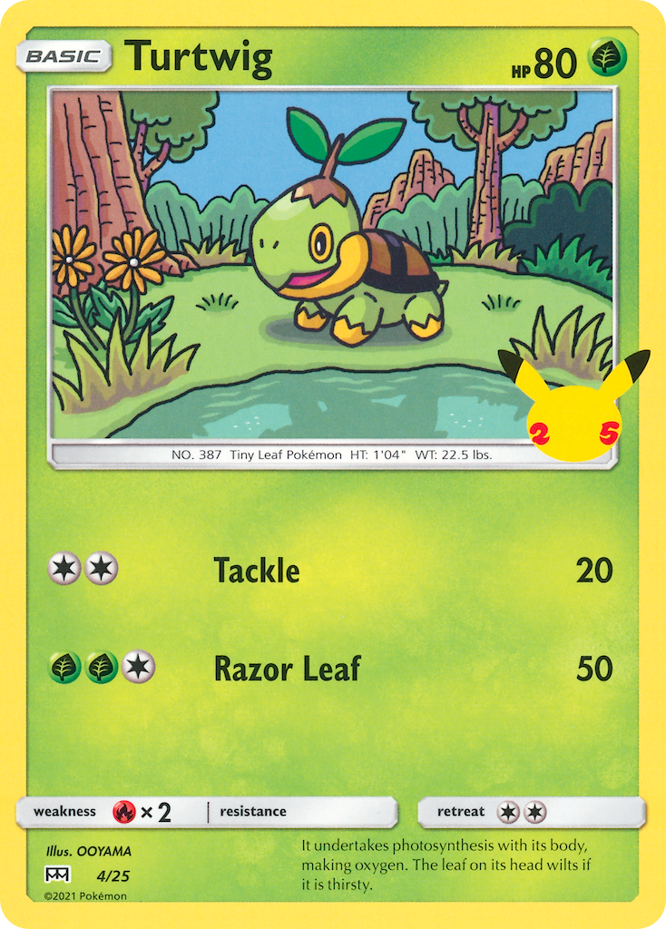 Turtwig (4/25) [McDonald's 25th Anniversary] | Amazing Games TCG