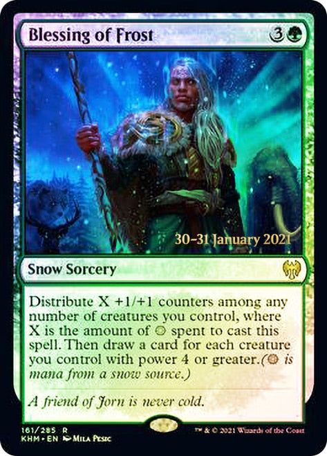 Blessing of Frost  [Kaldheim Prerelease Promos] | Amazing Games TCG