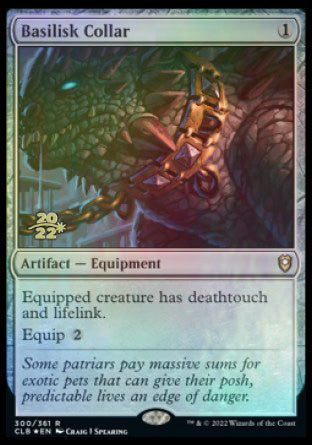 Basilisk Collar [Commander Legends: Battle for Baldur's Gate Prerelease Promos] | Amazing Games TCG