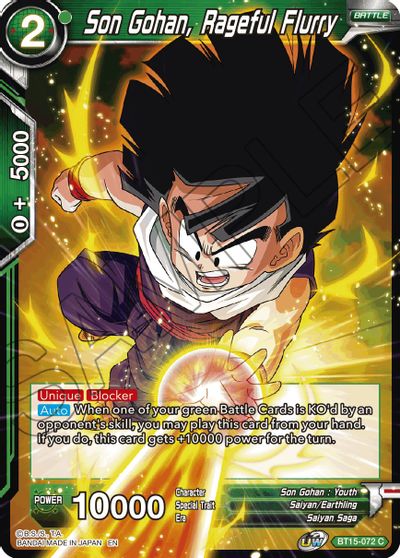 Son Gohan, Rageful Fury [BT15-072] | Amazing Games TCG